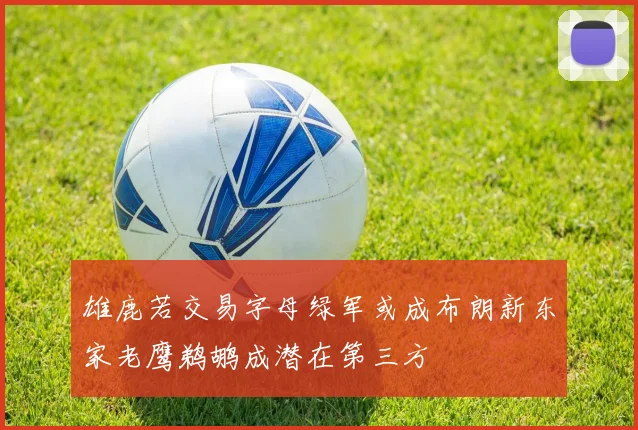雄鹿若交易字母绿军或成布朗新东家老鹰鹈鹕成潜在第三方